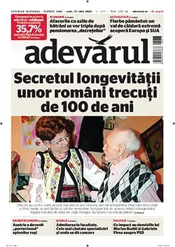 anunț mediu ziarul Adevarul