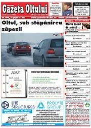 anunț mediu ziarul Gazeta Oltului