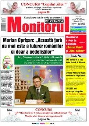 anunț mediu ziarul Monitorul de Vrancea